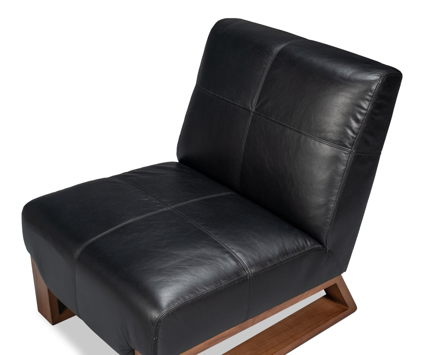 WYLAM LEATHER CHAIR - ONYX BLACK