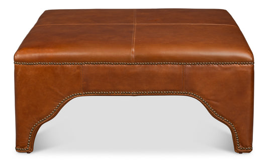 STREETMAN COCKTAIL OTTOMAN, HAVANA BROWN