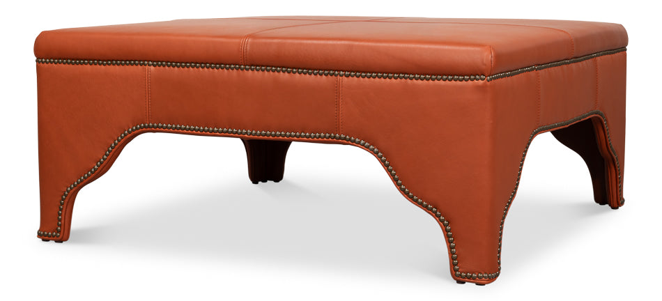 Streetman Cocktail Ottoman Hermes Brown