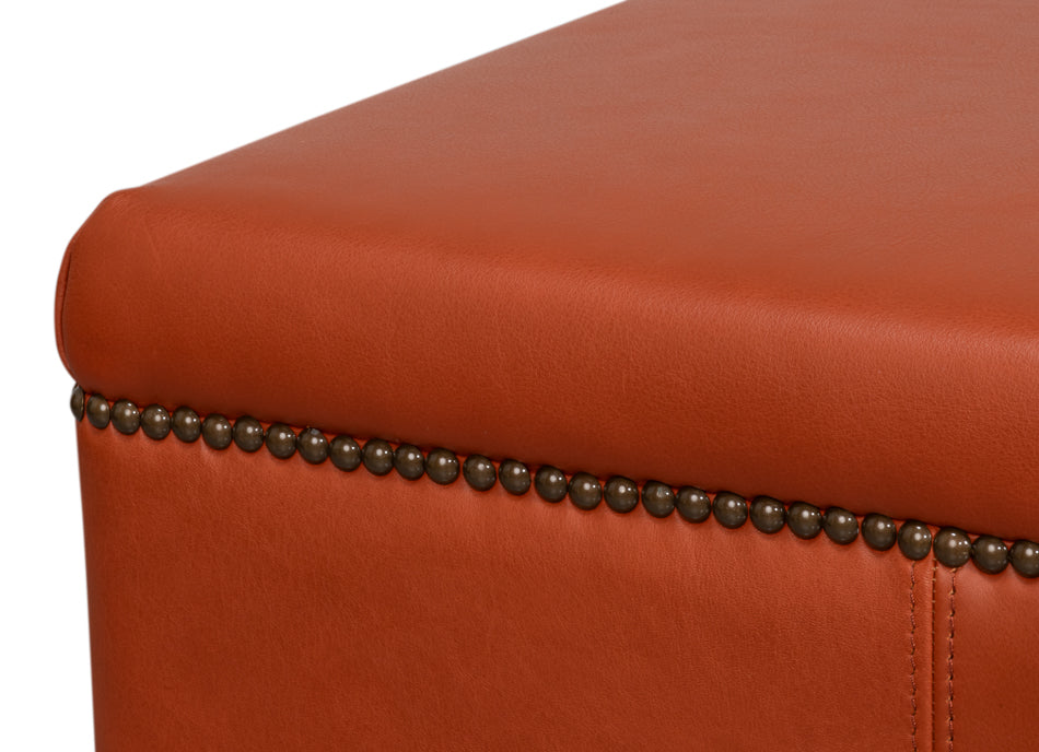 Streetman Cocktail Ottoman Hermes Brown