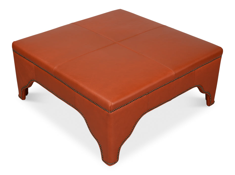 Streetman Cocktail Ottoman Hermes Brown