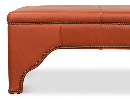 Streetman Cocktail Ottoman Hermes Brown