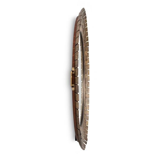 Mistral Gold Finished Brass Concentric Circles Wall Mirror