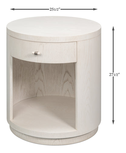 VERO SIDE TABLE, ASHWOOD