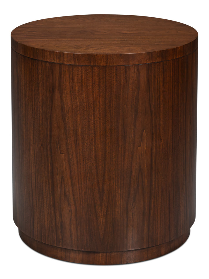 VERO SIDE TABLE, DARK WALNUT