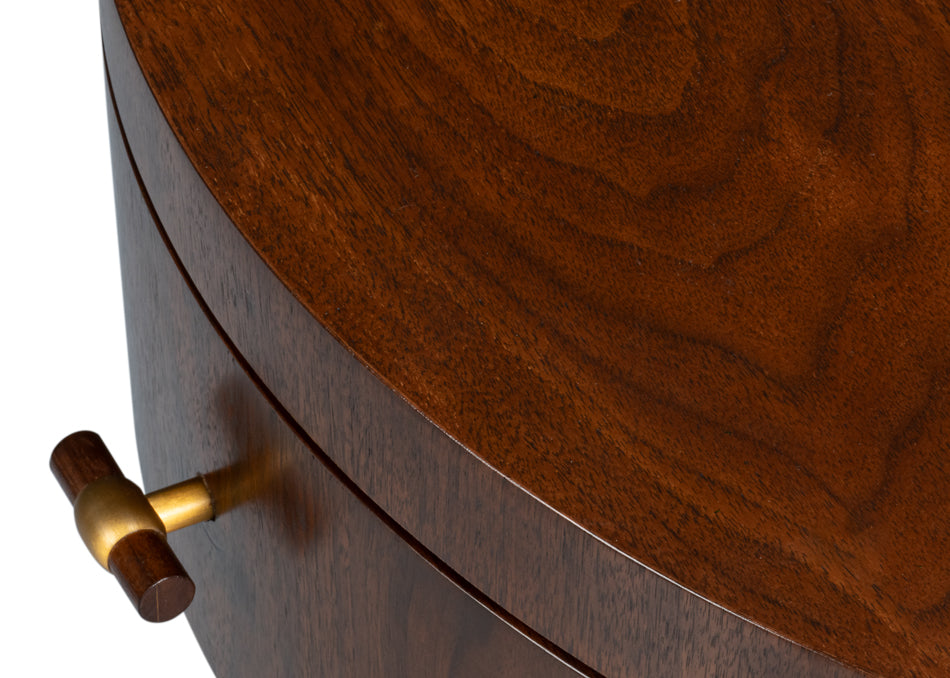 VERO SIDE TABLE, DARK WALNUT