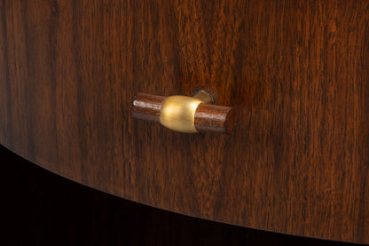 VERO SIDE TABLE, DARK WALNUT