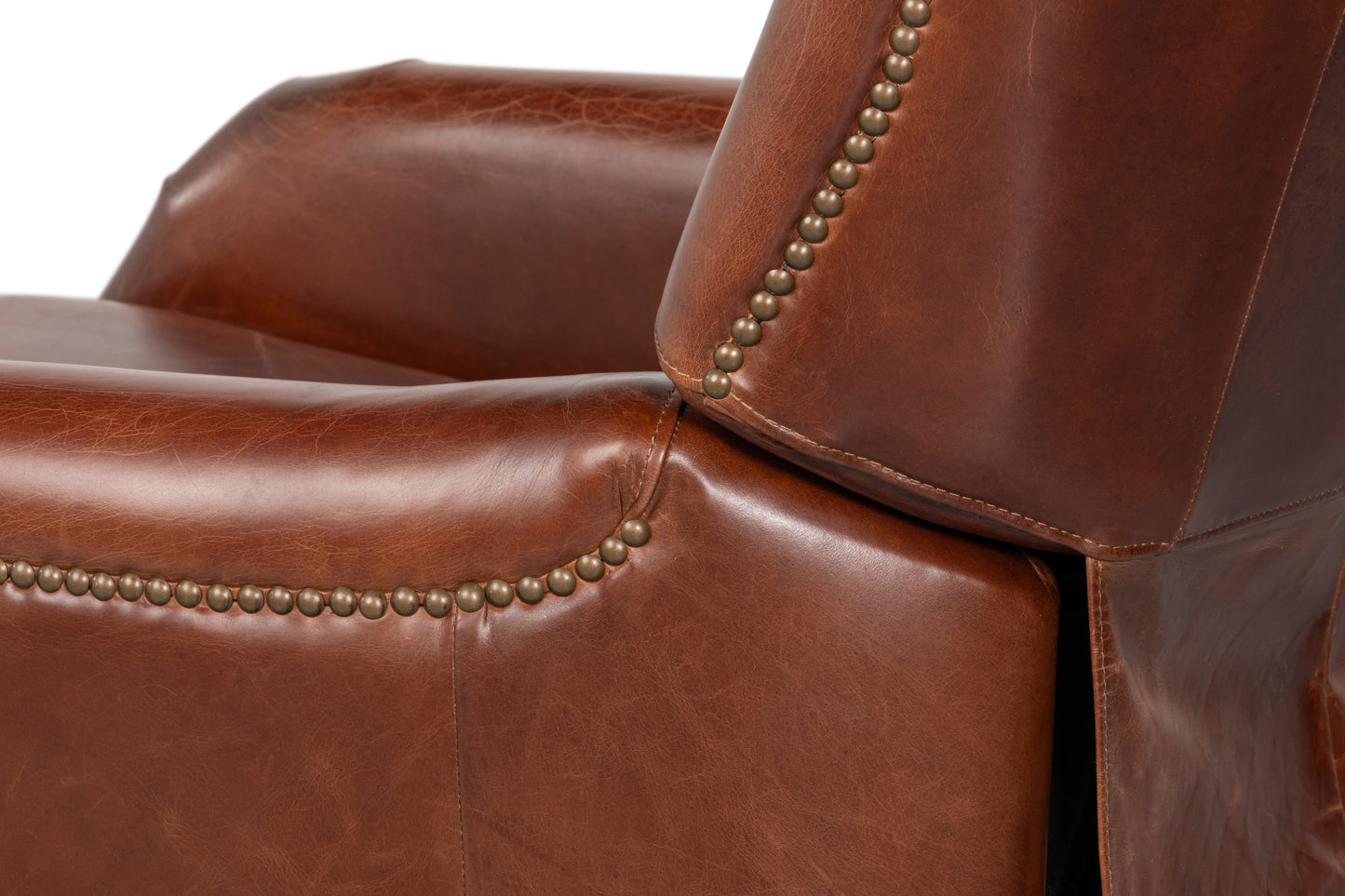 Ashford Newark Brown Leather Recliner Armchair