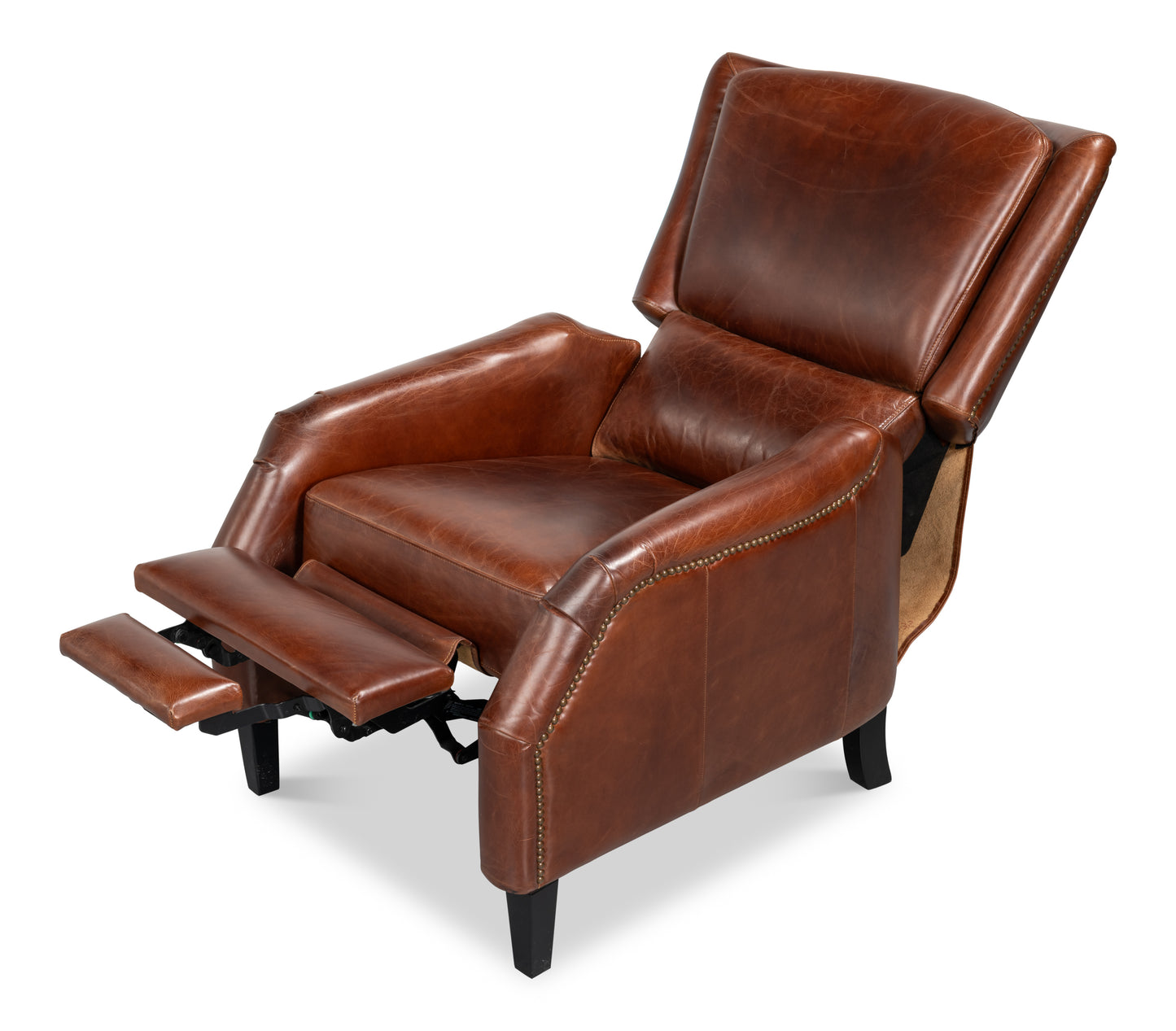 Ashford Newark Brown Leather Recliner Armchair