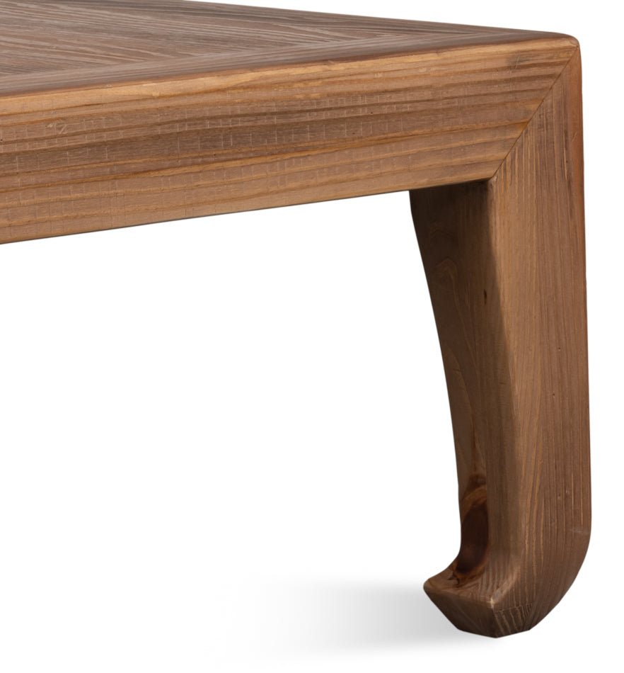 Traditional Chinese Elm Wood Cocktail Table