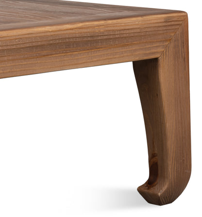 Traditional Chinese Elm Wood Cocktail Table