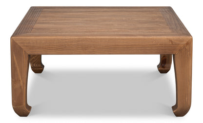 Traditional Chinese Elm Wood Cocktail Table