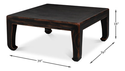 CLASSIC CHINESE COCKTAIL TABLE - EBONY