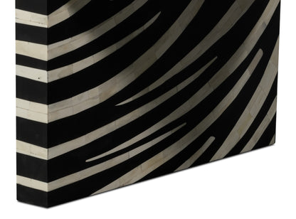 Meridan Traditional Mango Wood and Bone Inlay Cocktail Table