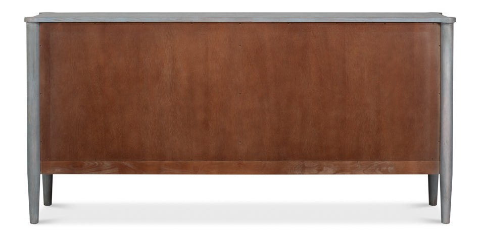 Dutch 4-Door Sideboard in Antique Grey Pine