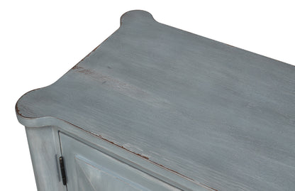 Dutch 4-Door Sideboard in Antique Grey Pine