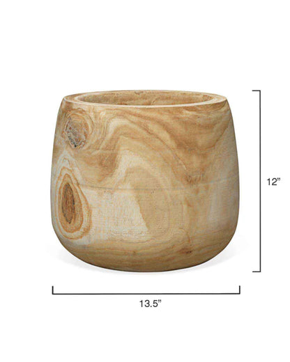 Brea Wooden Vase -ST