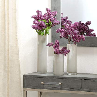Gwendolyn Hand Blown Vases (Set of 3), Grey