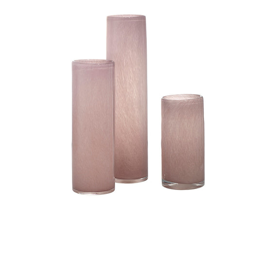 Gwendolyn Hand Blown Vases (Set of 3), Pink