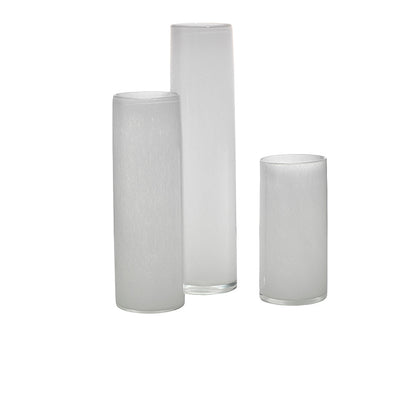 Gwendolyn Hand Blown Vases (Set of 3), White