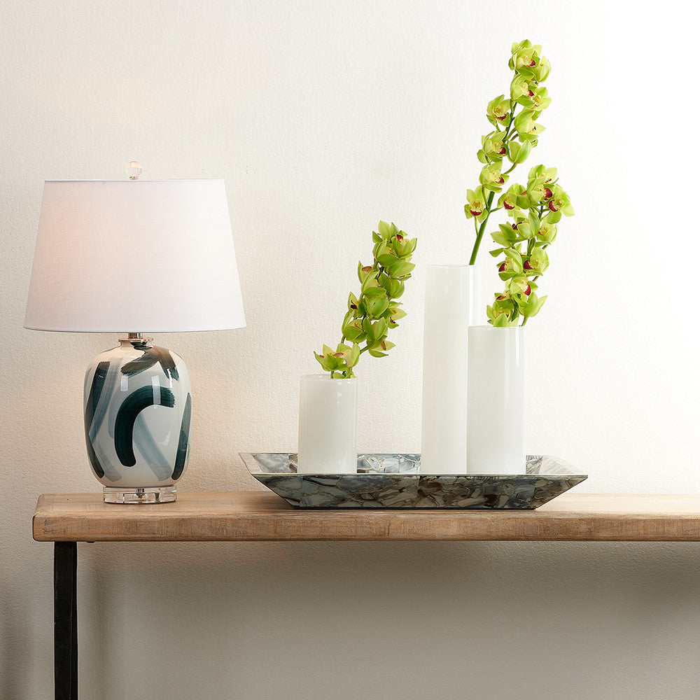 Gwendolyn Hand Blown Vases (Set of 3), White