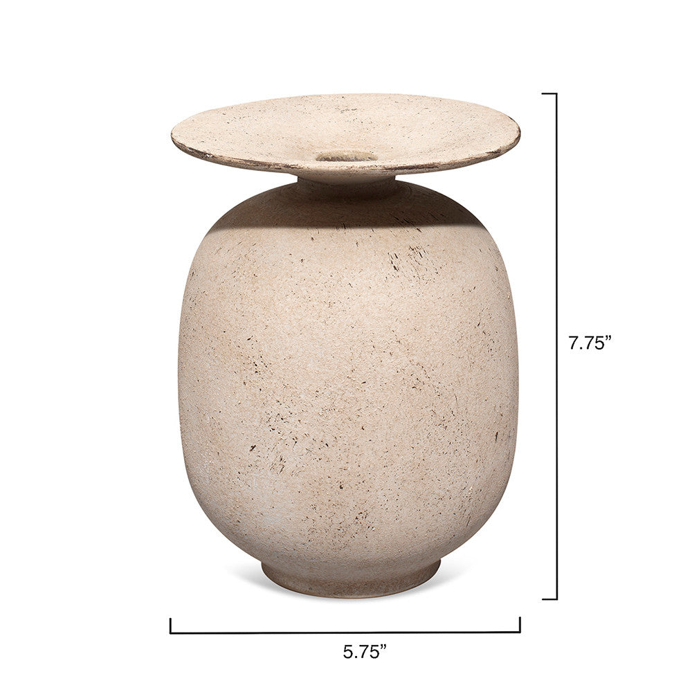 Highland Decorative Vase, Cream
