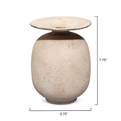 Highland Decorative Vase, Cream