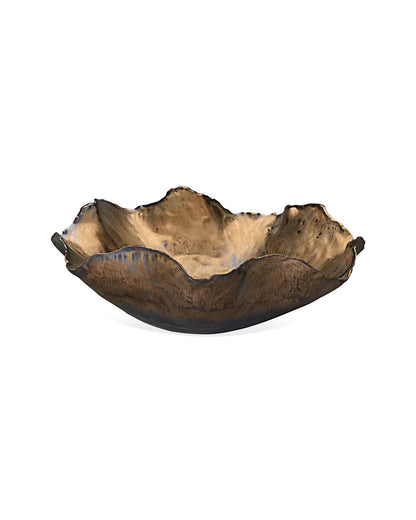 Peony Bowl, Large, Antique Gold
