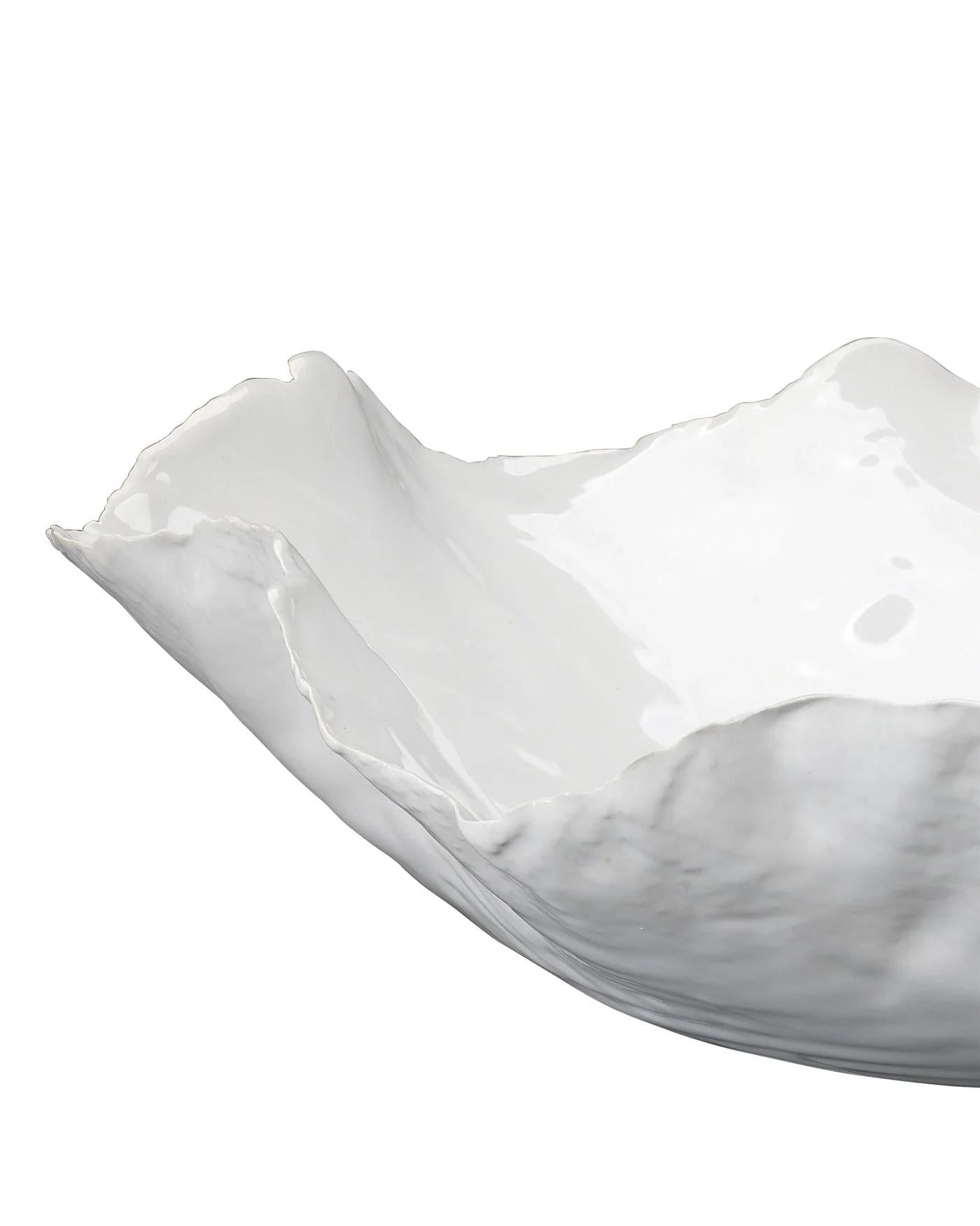 Peony Bowl, Large, White