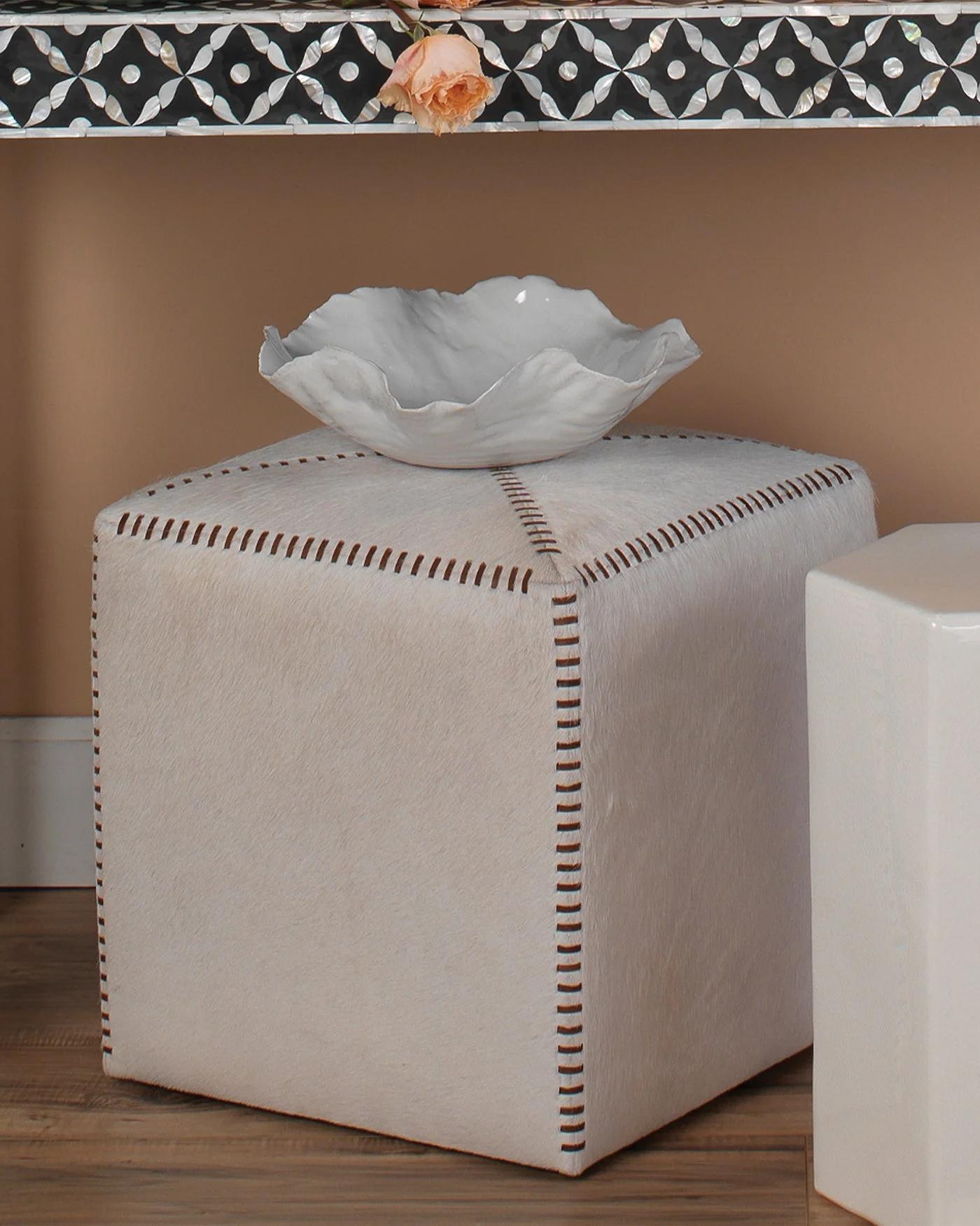 Peony Bowl, Large, White