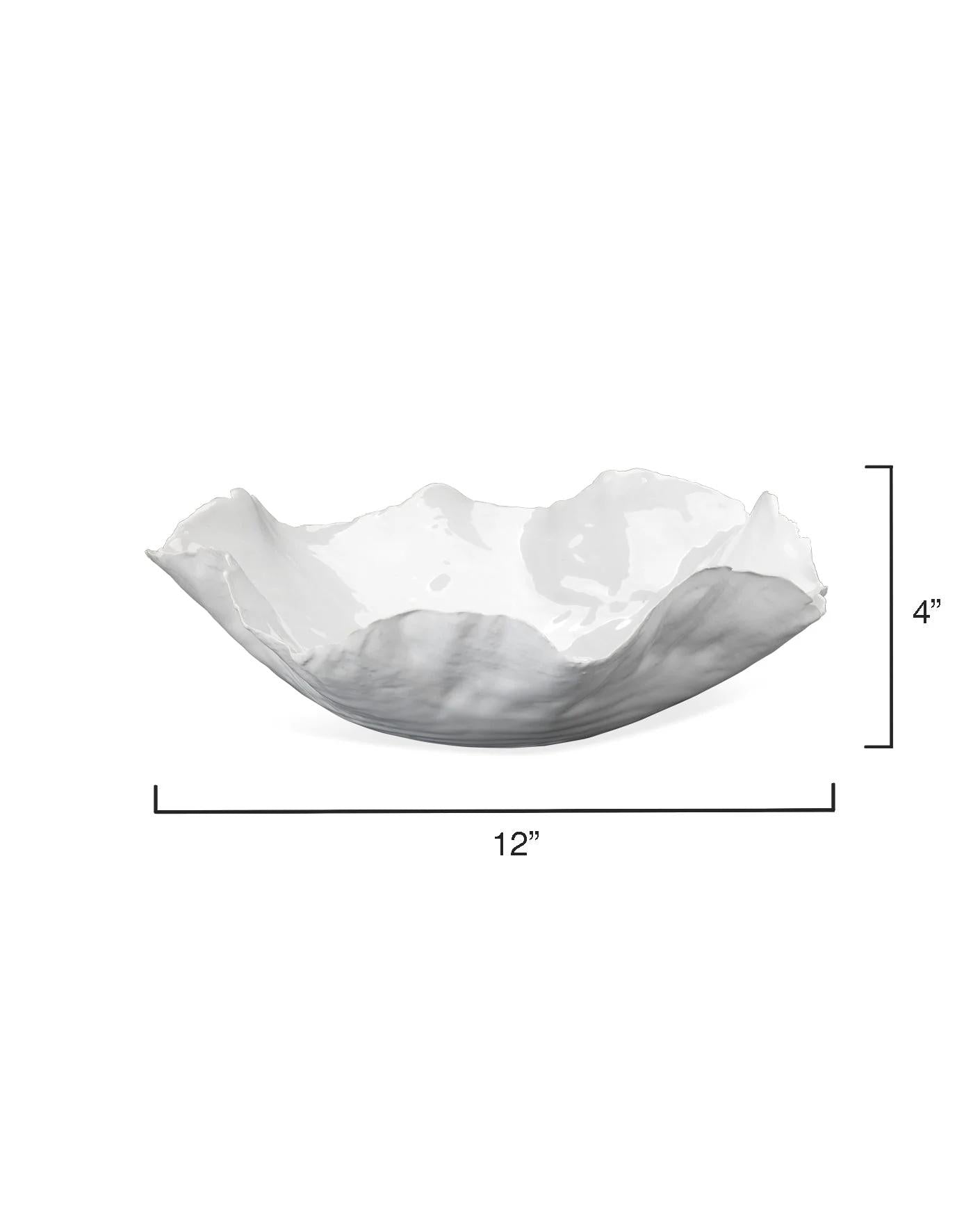 Peony Bowl, Large, White