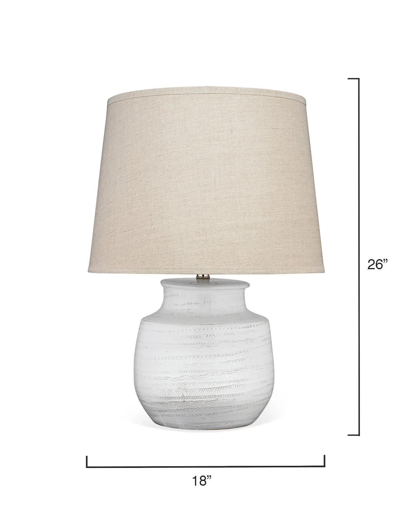 Trace Table Lamp, Wide