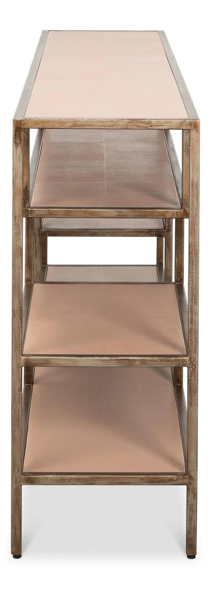 CULLUM SHAGREEN CONSOLE, MUSHROOM