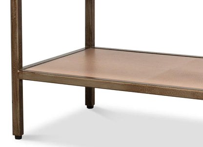 CULLUM SHAGREEN CONSOLE, MUSHROOM