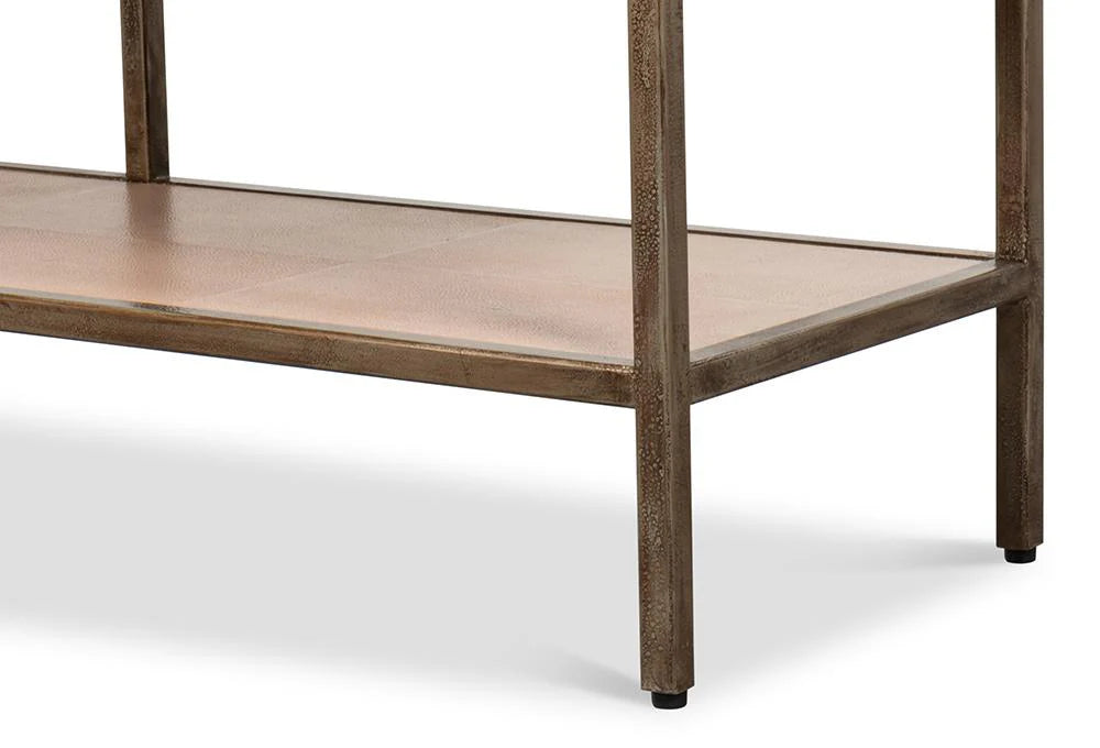 CULLUM SHAGREEN CONSOLE, MUSHROOM