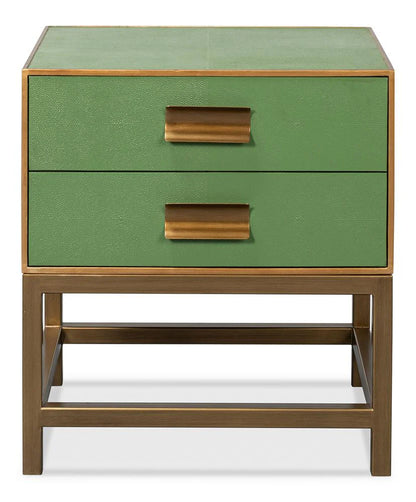 GIDEON SHAGREEN SIDE TABLE - WATERCRESS