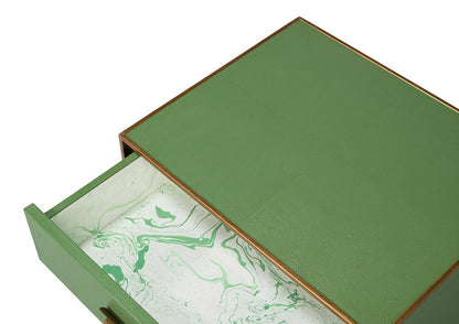 GIDEON SHAGREEN SIDE TABLE - WATERCRESS