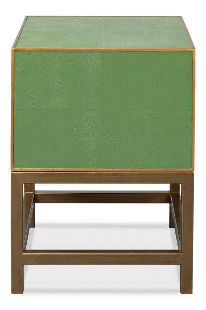 GIDEON SHAGREEN SIDE TABLE - WATERCRESS