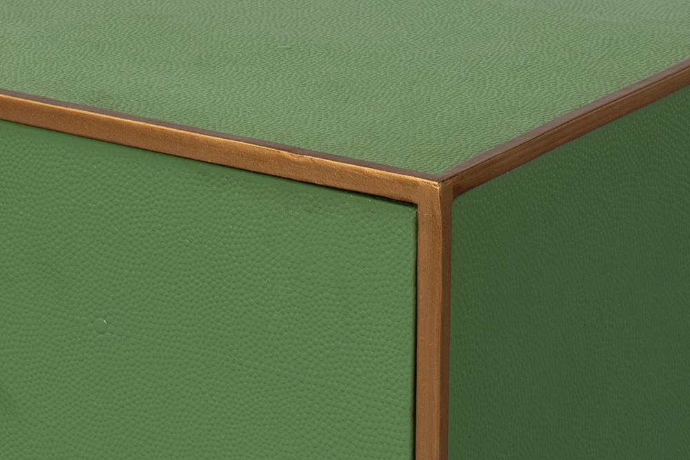 GIDEON SHAGREEN SIDE TABLE - WATERCRESS