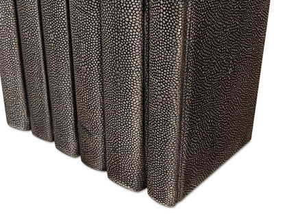 Shagreen Books, Set Of 12, Antique Grey