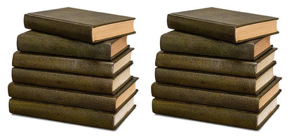 Shagreen Books, Set Of 12, Leaf