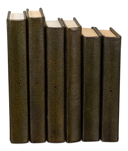 Shagreen Books, Set Of 12, Leaf