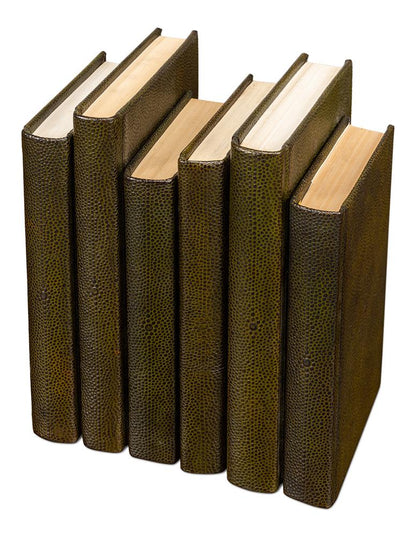 Shagreen Books, Set Of 12, Leaf