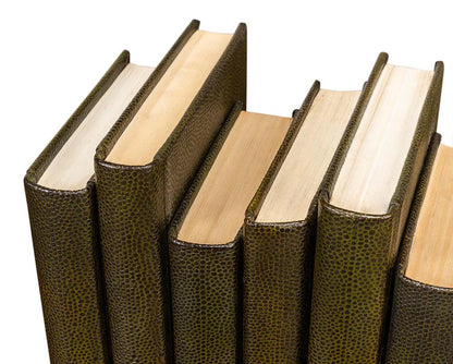 Shagreen Books, Set Of 12, Leaf