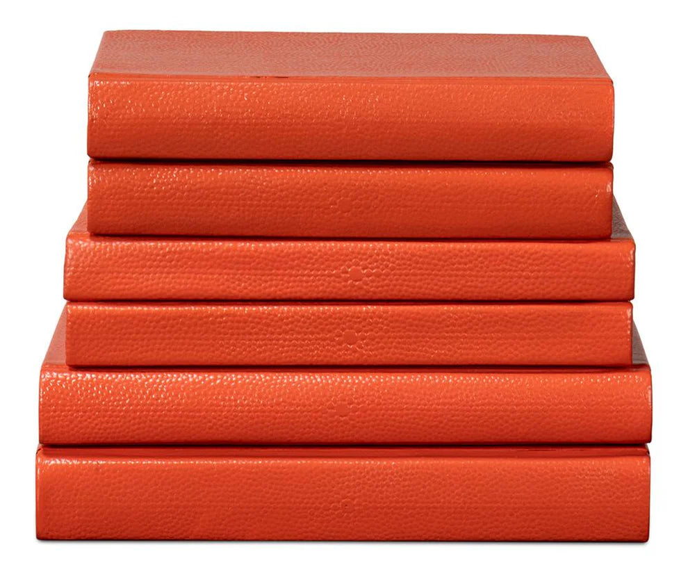 Shagreen Books, Set Of 12, Orangeade