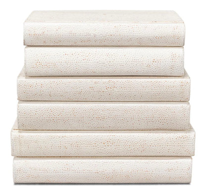 Shagreen Books, Set Of 12, Osprey White