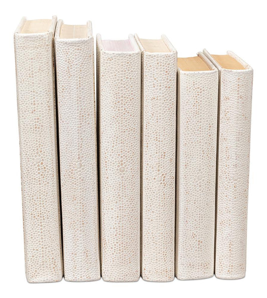 Shagreen Books, Set Of 12, Osprey White