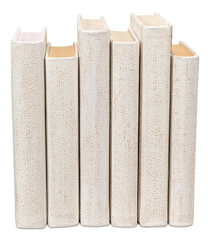 Shagreen Books, Set Of 12, Osprey White