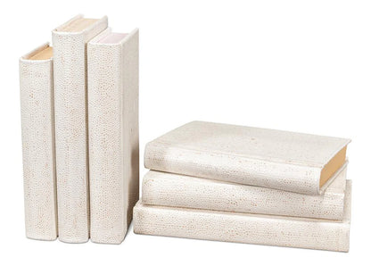 Shagreen Books, Set Of 12, Osprey White