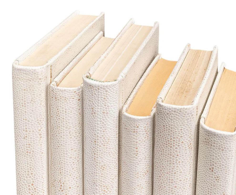 Shagreen Books, Set Of 12, Osprey White